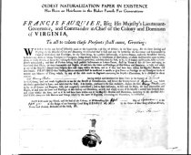 Baker naturalization certifica